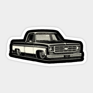 77 square body chevy Sticker